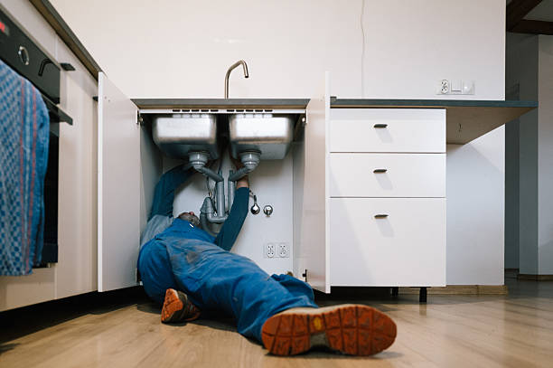 Professional Drain Cleaning technician working in Waterford, CT